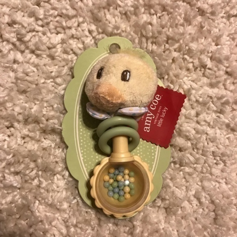 NWT Amy coe limited edition duck rattle